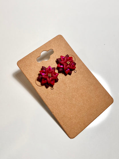 Poinsettia Studs