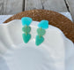 Sea Glass Polymer Clay Earrings