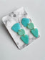 Sea Glass Polymer Clay Earrings